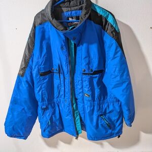 Blue and Black Jacket.